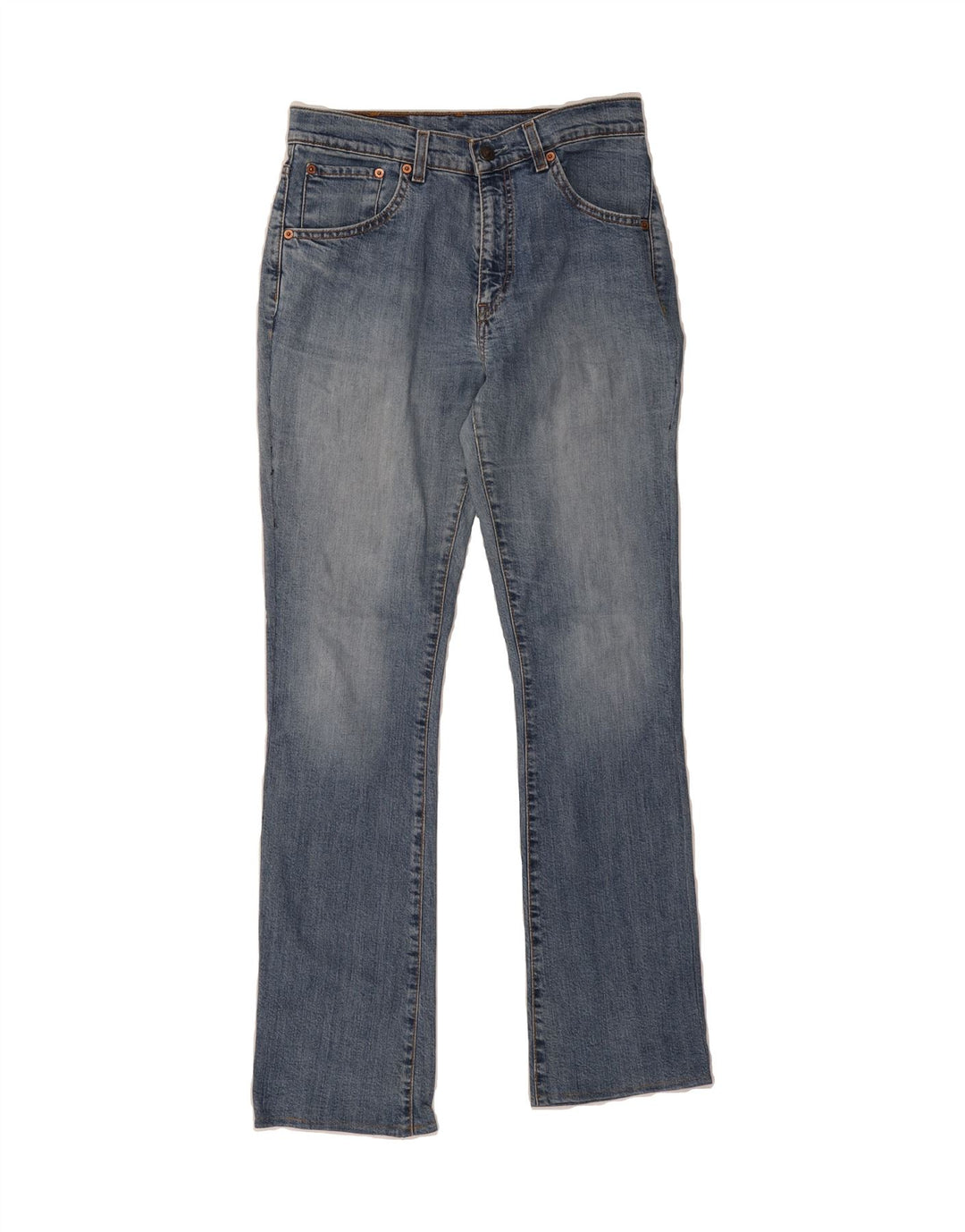 LEVI'S Womens 525 Straight Jeans W30 L30 Blue Cotton Vintage Levi's and Second-Hand Levi's from Messina Hembry 