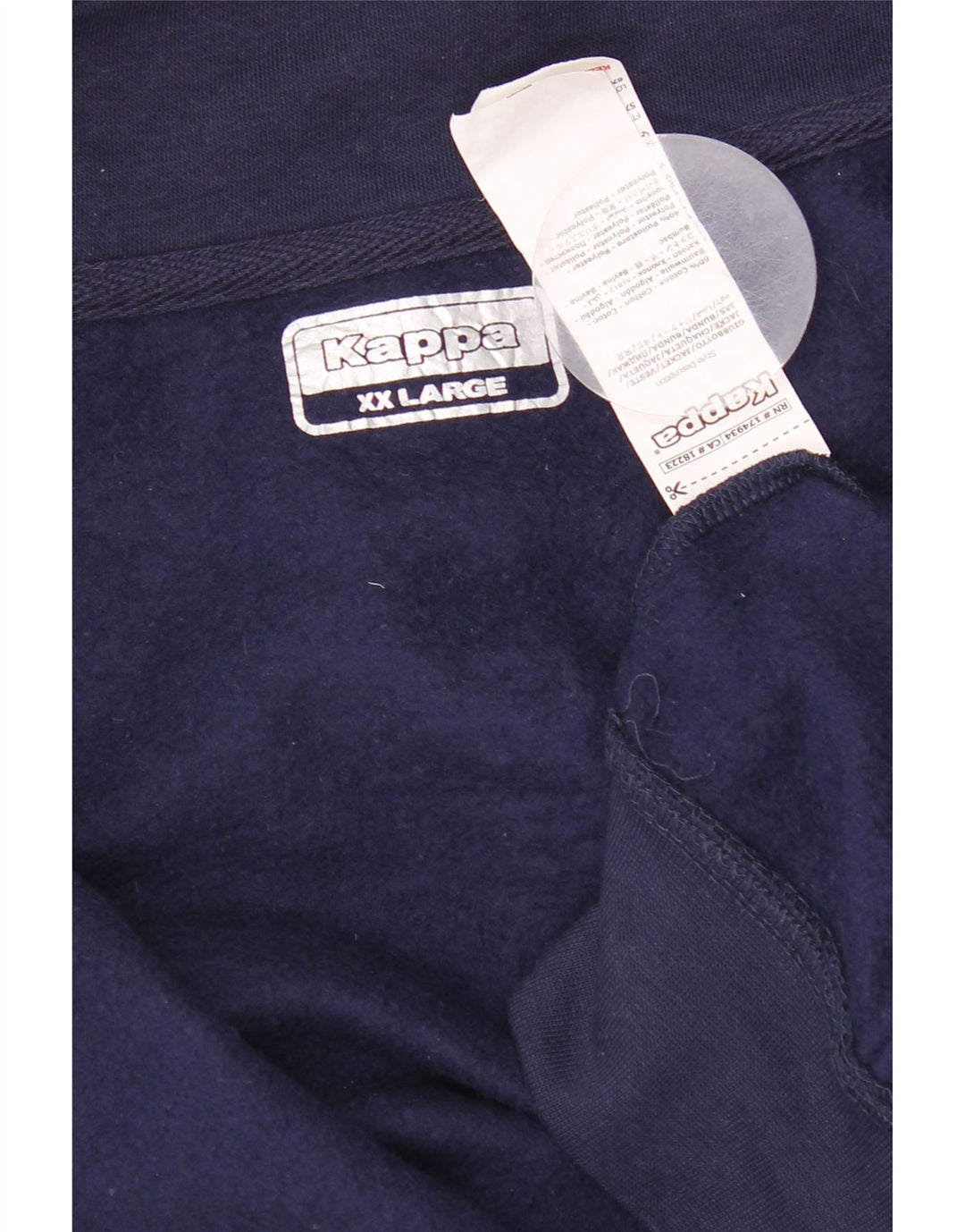 Giacca da tuta da uomo Kappa 2XL Blu Navy in cotone