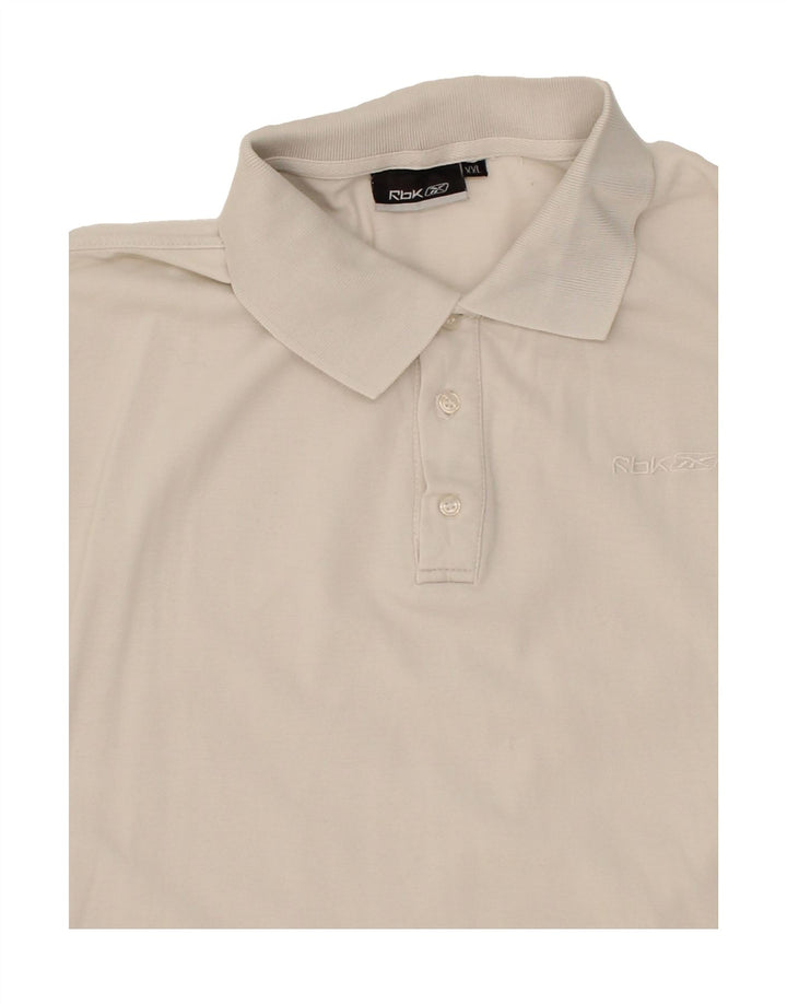 REEBOK Mens Polo Shirt 2XL Grey Cotton Vintage Reebok and Second-Hand Reebok from Messina Hembry 
