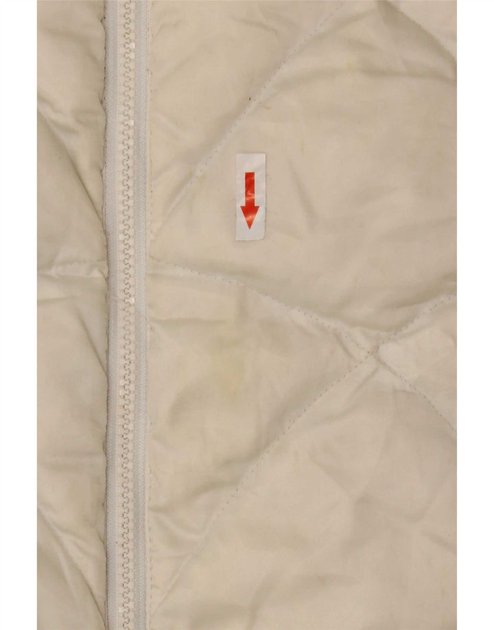 Giacca imbottita da donna The North Face UK 16 Large in nylon bianco sporco