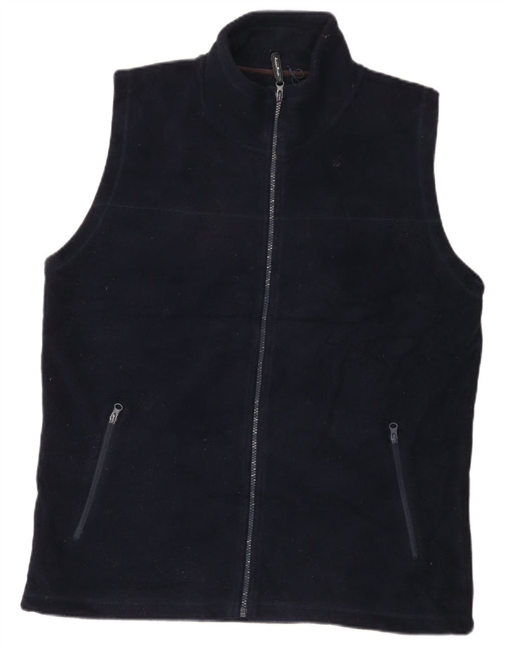 Gilet in pile da uomo James Pringle UK 38 medio poliestere blu navy