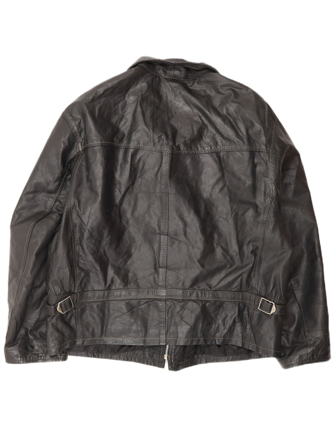 Giacca in pelle da uomo VINTAGE IT 50 Large in pelle nera
