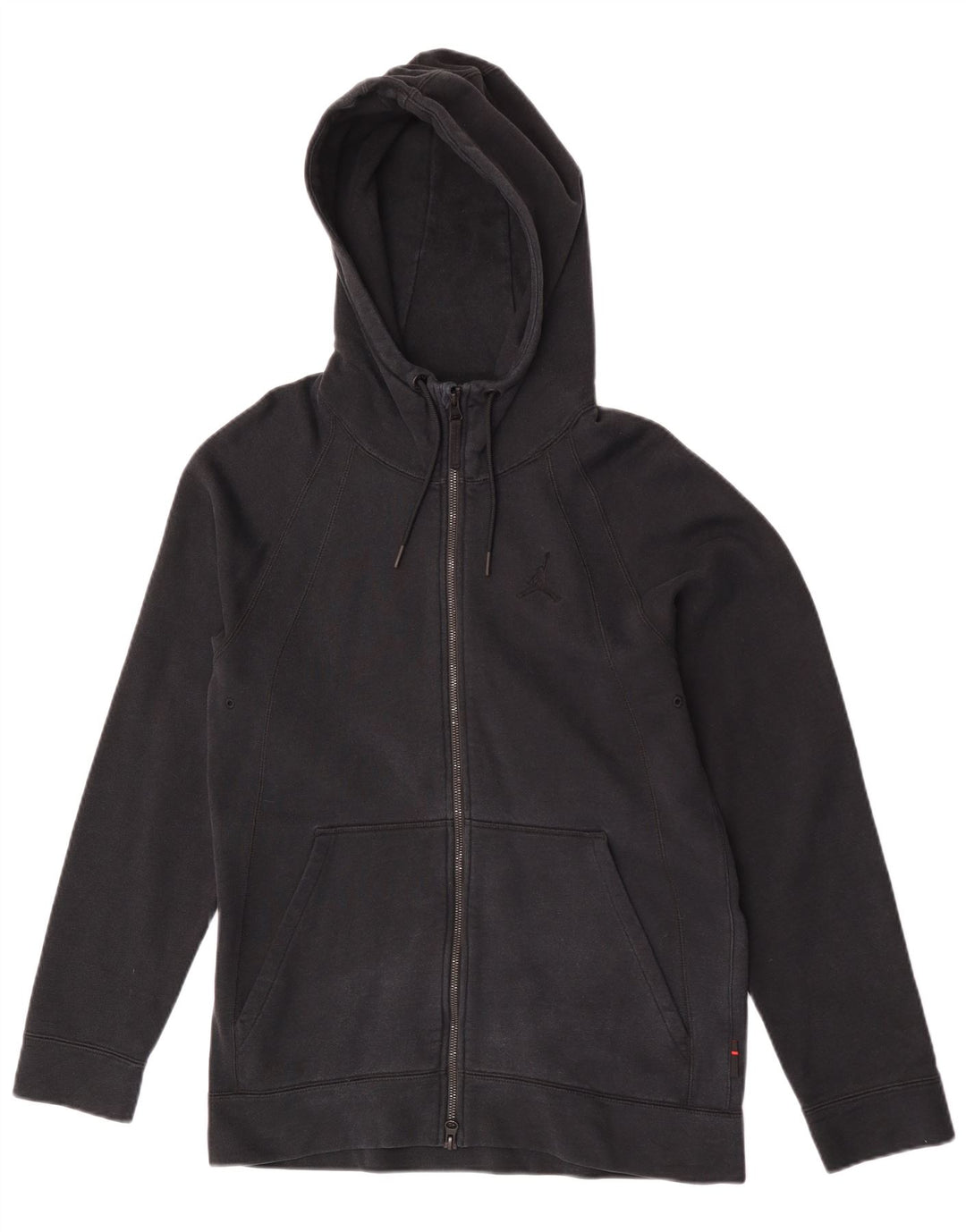Felpa con cappuccio e zip Jordan da uomo di colore nero medio