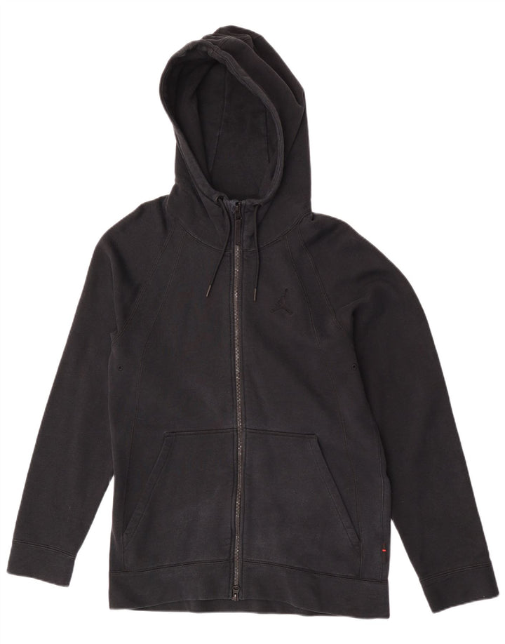 Felpa con cappuccio e zip Jordan da uomo di colore nero medio