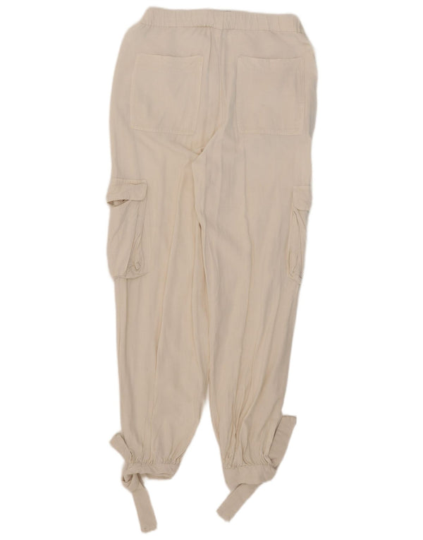 Pantaloni cargo da jogging da donna Zara piccoli W26 L27 bianchi