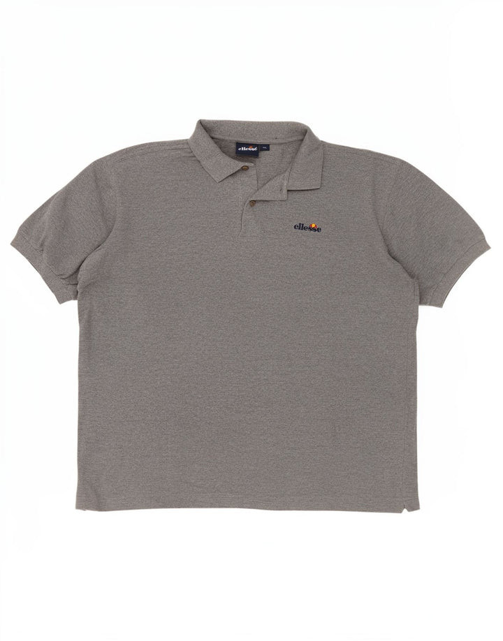 Polo da uomo Ellesse 2XL in cotone grigio