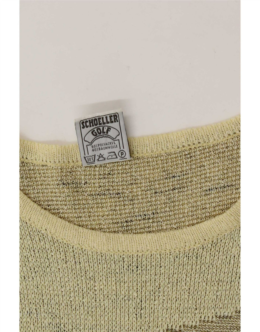 Maglione da donna con scollo a barca con grafica Freya UK 14 Giallo medio