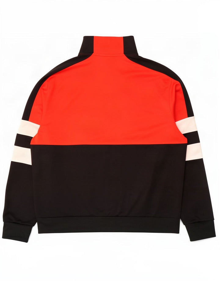 Giacca da ginnastica da uomo Nike Pullover, giacca in poliestere a blocchi di colore rosso medio