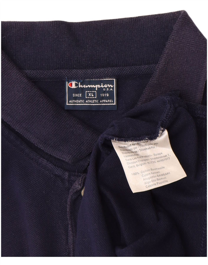 Polo da uomo Champion XL in cotone blu navy