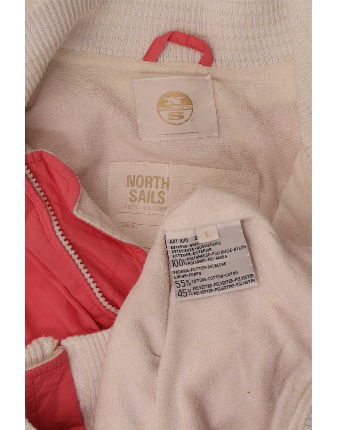 Giacca da tuta da donna North Sails UK 16 Large Pink Colourblock