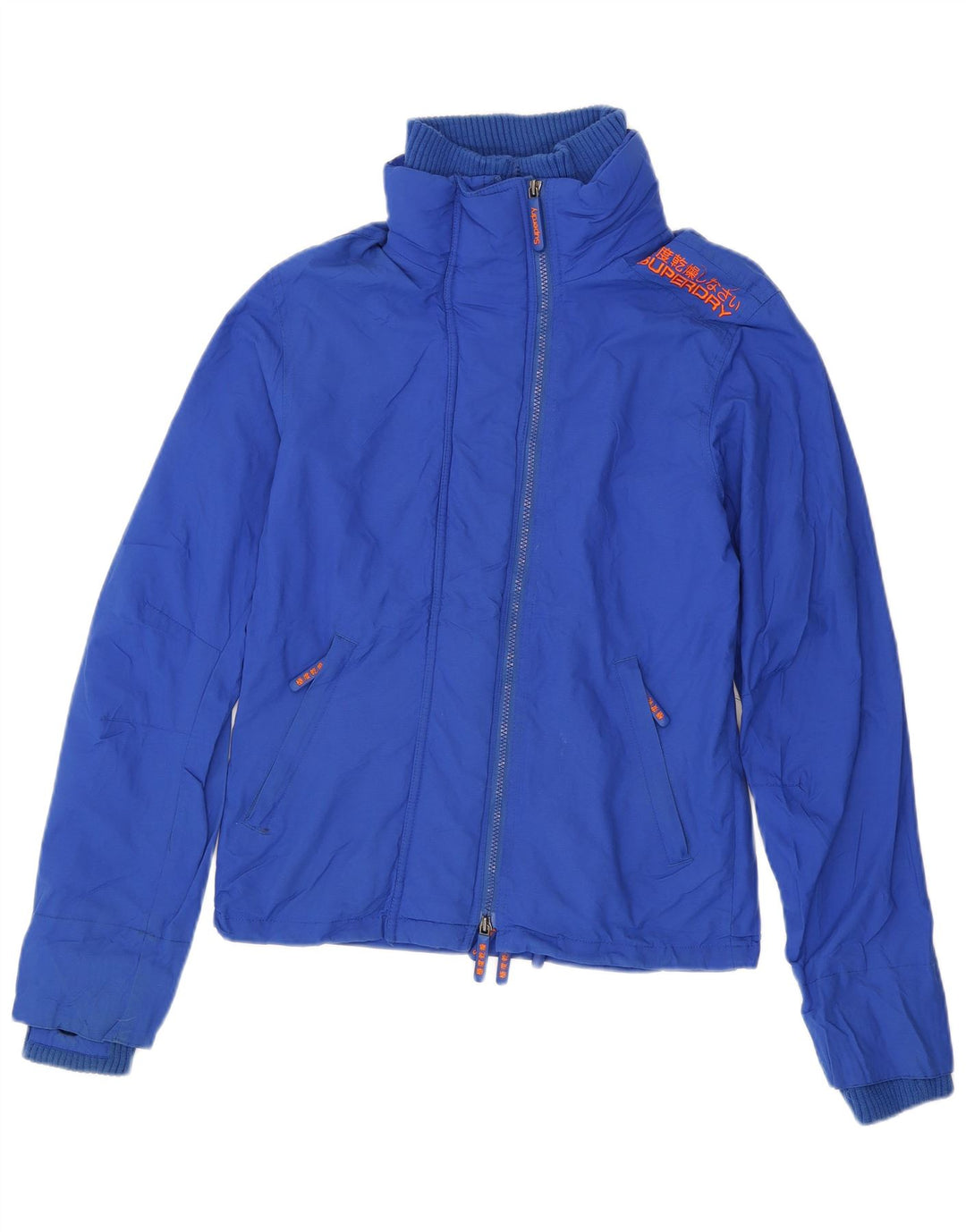 Giacca antipioggia da uomo Superdry Double Blacklabel UK 38 Small Blue Nylon