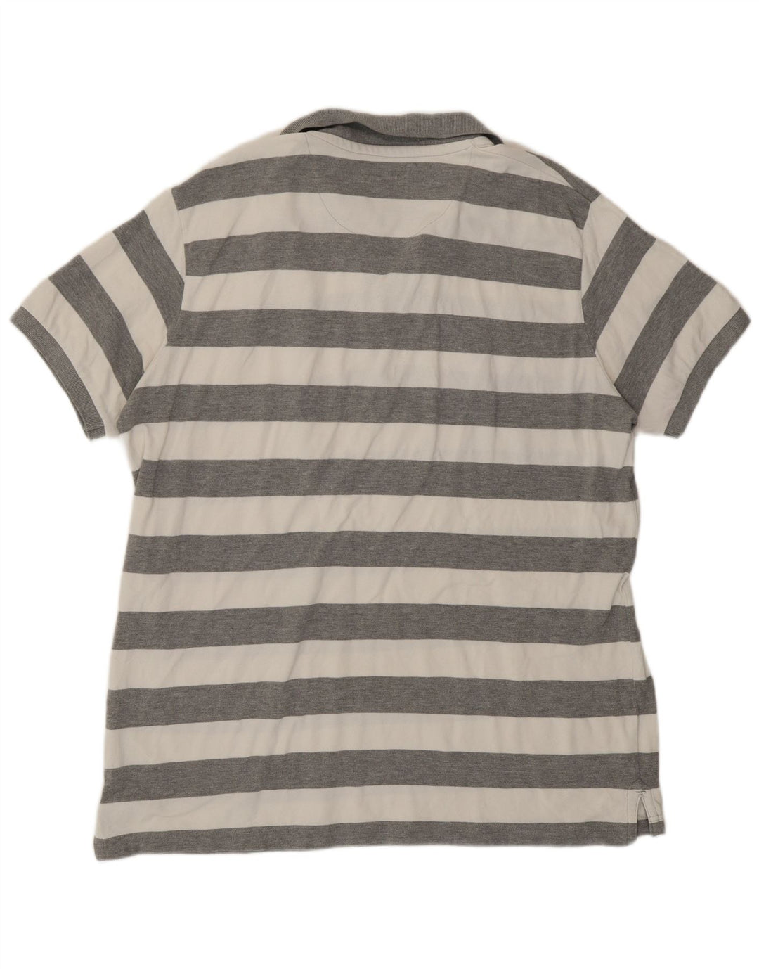 Polo da uomo Woolrich 2XL in cotone a righe grigie