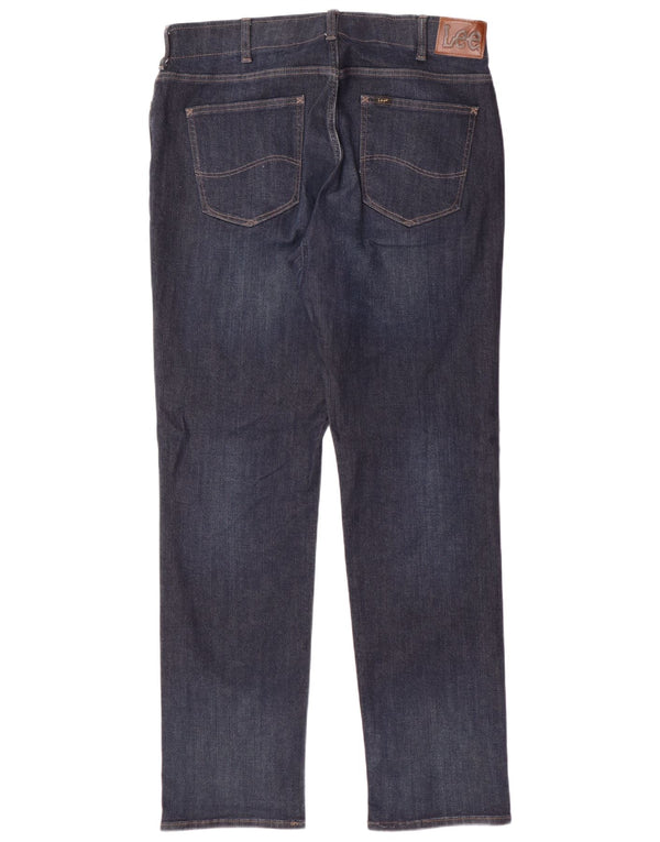 Jeans dritti affusolati Lee Extreme Motion da uomo W36 L34 cotone blu navy