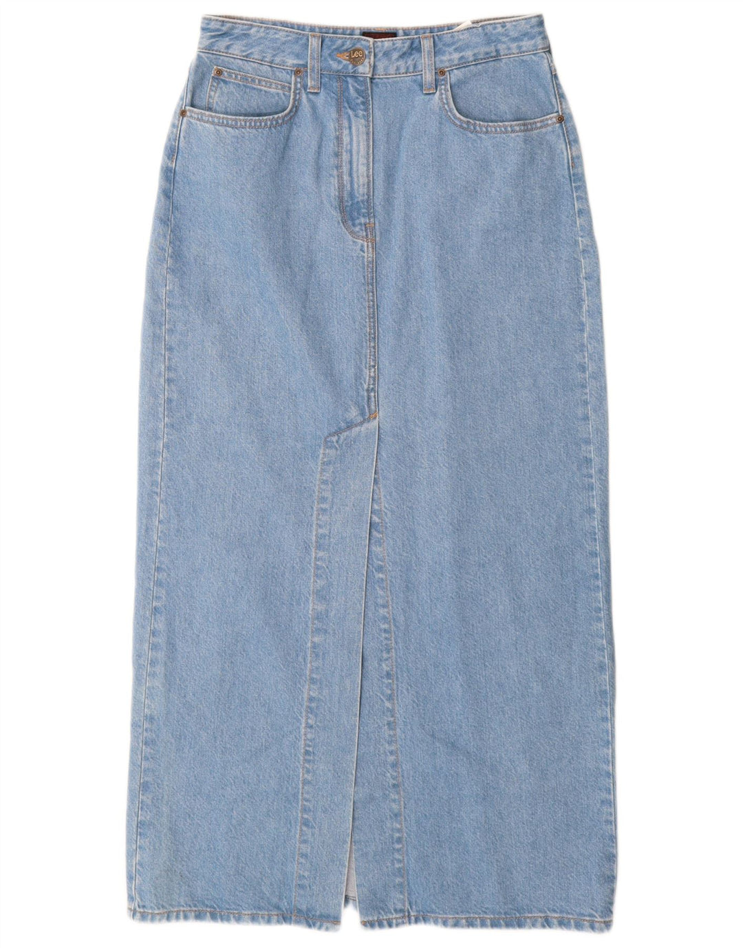 Gonna maxi denim da donna Lee W28 cotone blu medio