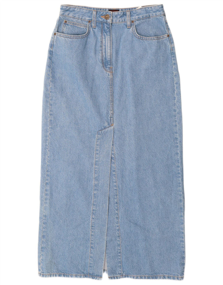 Gonna maxi denim da donna Lee W28 cotone blu medio