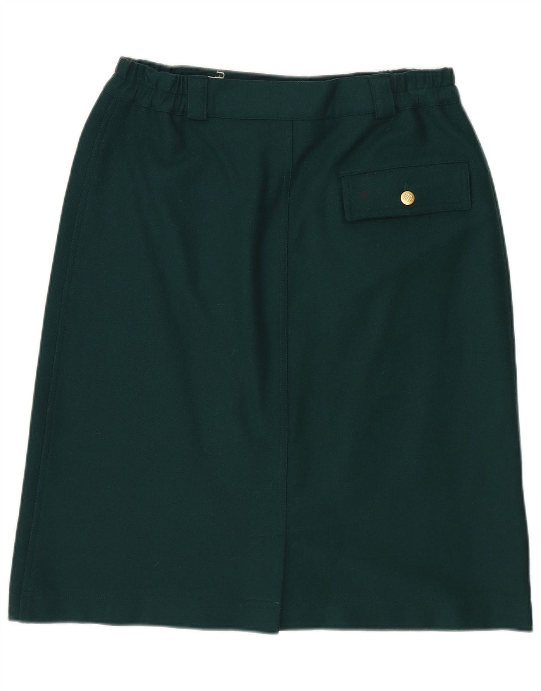 Gonna cargo da donna vintage IT 44 media W30 lana verde