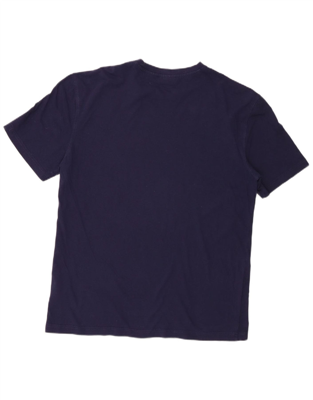 T-shirt grafica da uomo Fila Top Large in cotone blu navy