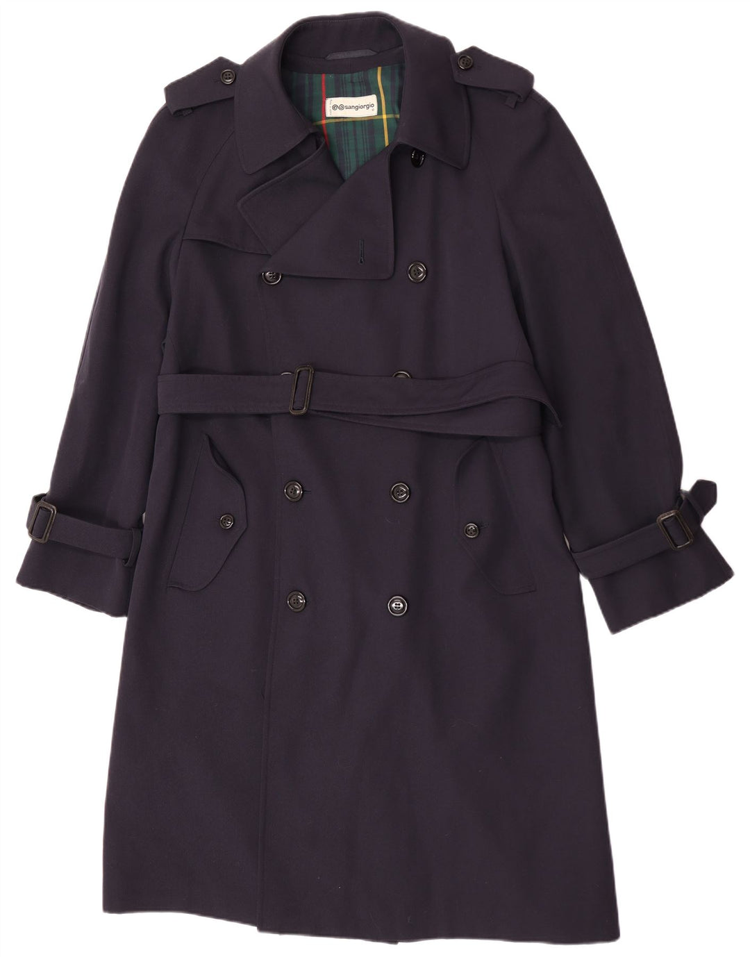 Trench da uomo Sangiorgio UK 38 medio blu navy