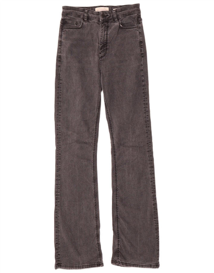 MARKS & SPENCER Jeans slim svasati da donna UK 8 Small W24 L30 Lyocell grigio