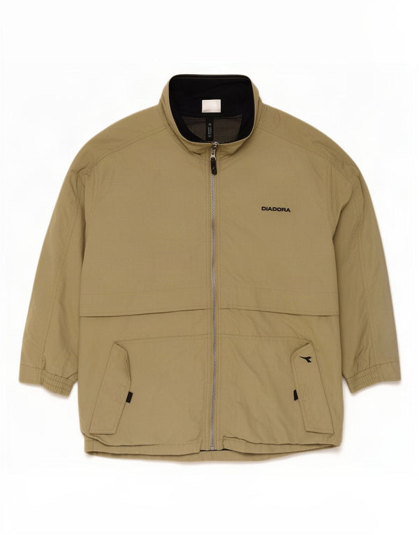 Giacca antipioggia da uomo Diadora UK 40 Large Khaki Poliammide