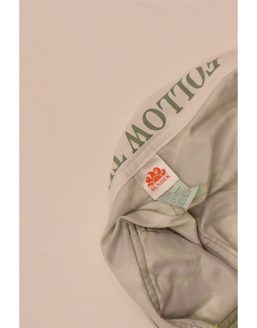 Pantaloncini da bagno Bermuda da uomo Sundek Poliestere floreale verde medio