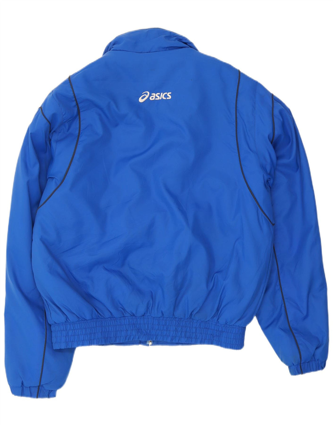 Giacca da ginnastica da uomo Asics, giacca grande, in nylon blu
