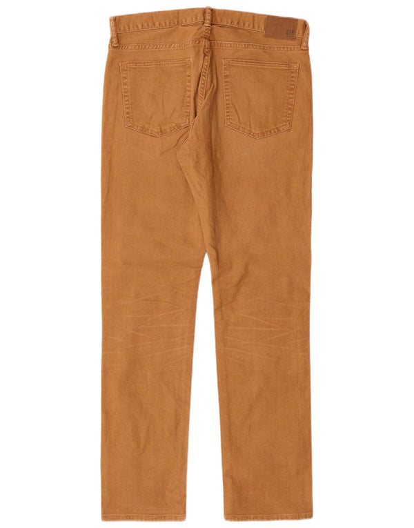 Pantaloni casual dritti da uomo Gap W30 L30 in cotone beige