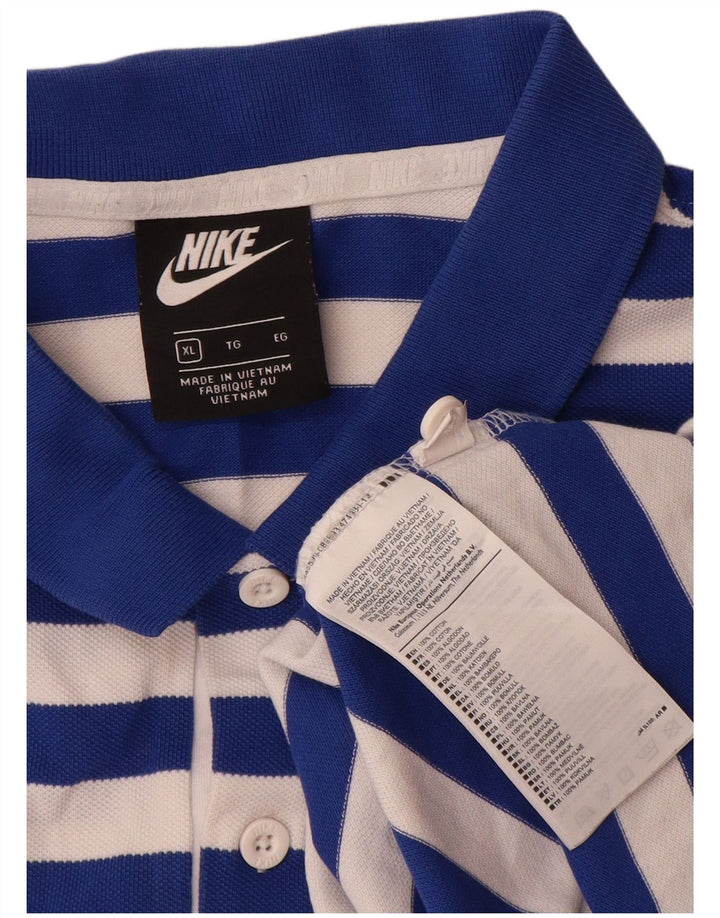 Polo Nike da uomo XL in cotone blu