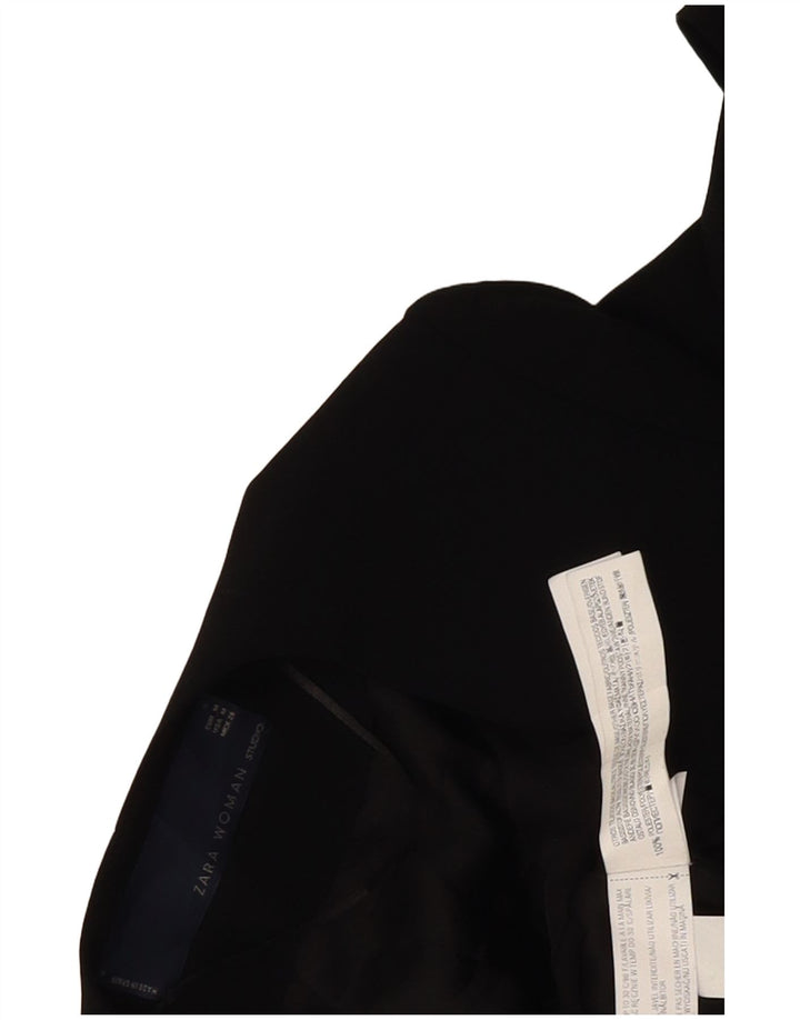 Giacca blazer aperta da donna Zara UK 14 poliestere color block medio nero