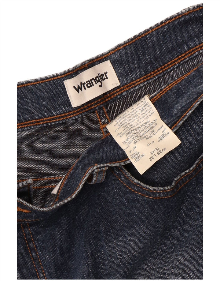 Jeans dritti da uomo Wrangler Texas W38 L32 cotone blu