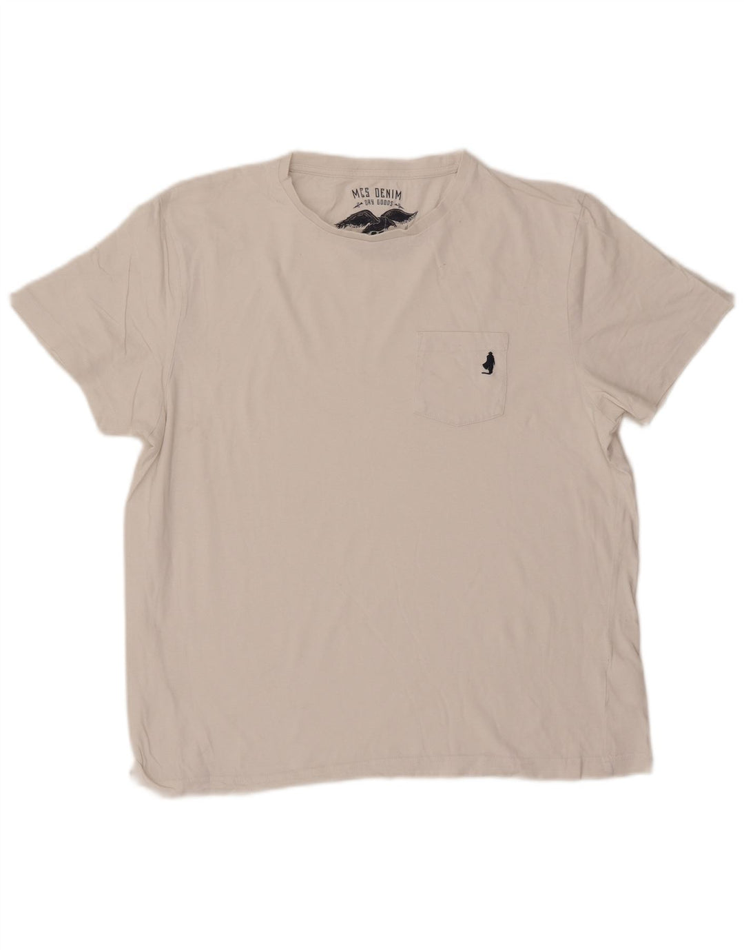 T-shirt da uomo Marlboro Classics Top Large in cotone bianco