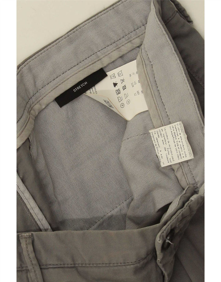 Pantaloni chino slim da uomo Hugo Boss EU48 medio W32 L30 cotone grigio