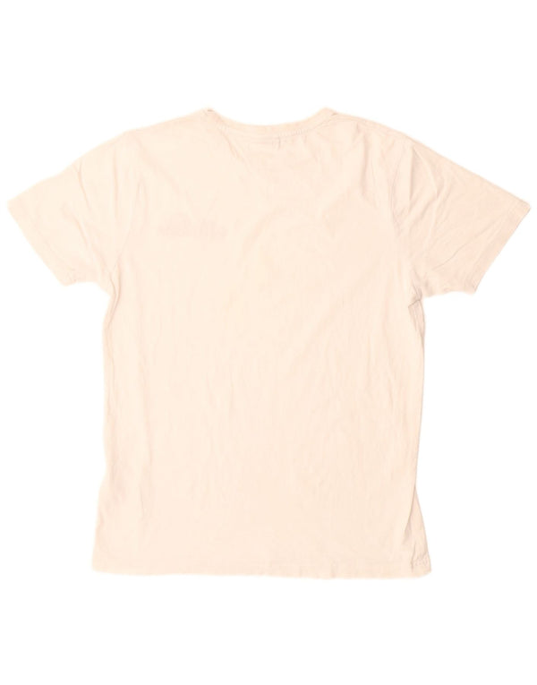 T-shirt grafica da uomo Ellesse Top grande in cotone bianco