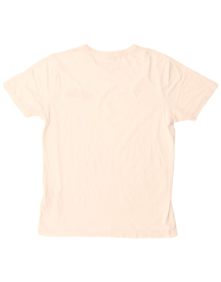 T-shirt grafica da uomo Ellesse Top grande in cotone bianco