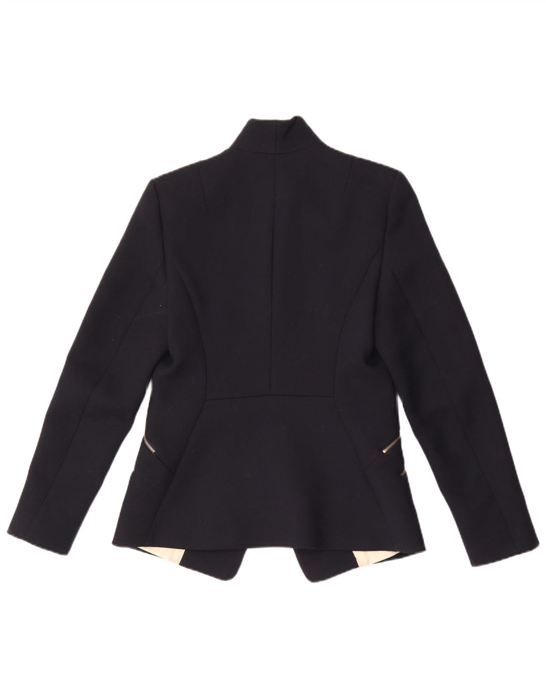Giacca blazer da donna a 1 bottone Reiss UK 10 piccola in poliestere blu navy