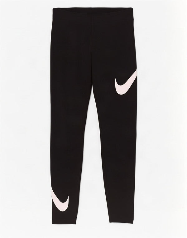 Leggings grafici da donna Nike UK 8 piccoli in cotone nero