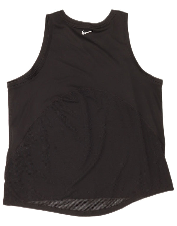 Canotta Nike Dri Fit da donna UK 14 medio nero poliestere