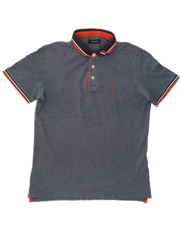 Polo da rugby da uomo Jack & Jones, grande, in cotone a righe blu navy