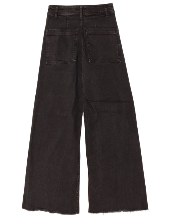 Jeans Zara da donna a gamba larga EU 36 XS W26 L28 Nero