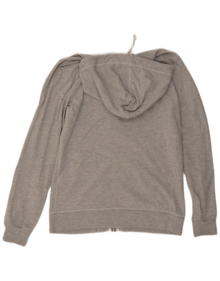 Maglione con cappuccio e zip da uomo Superdry in cotone grigio medio
