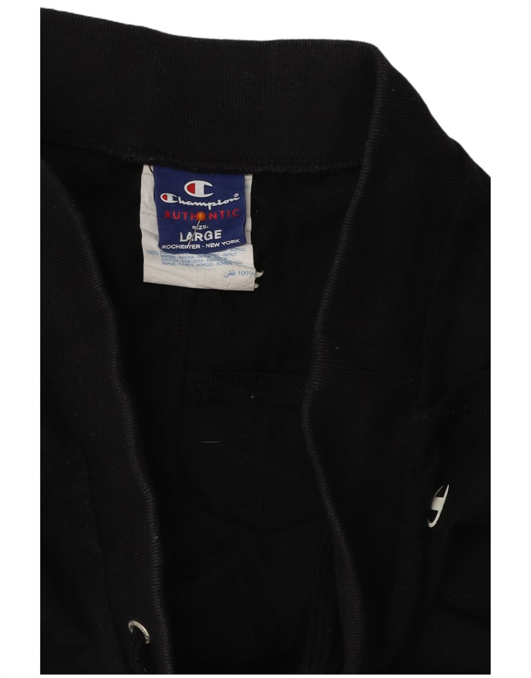 CHAMPION Pantaloni da tuta da donna Joggers UK 16 Large Nero Cotone