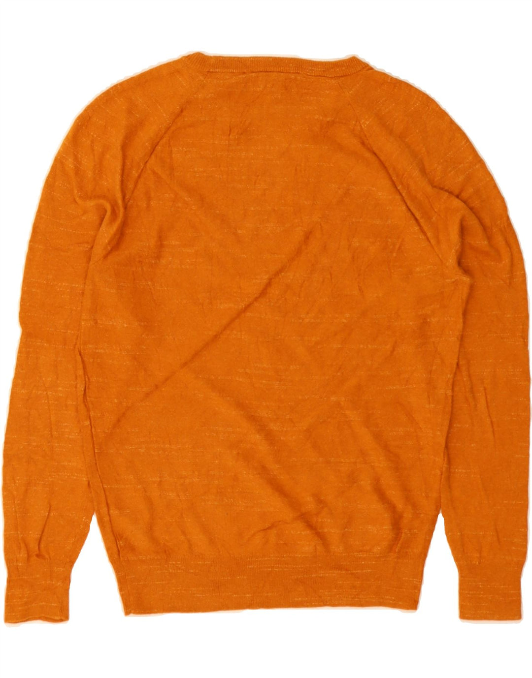 J. CREW Mens Boat Neck Jumper Sweater Small Orange Cotton Vintage J. Crew and Second-Hand J. Crew from Messina Hembry 