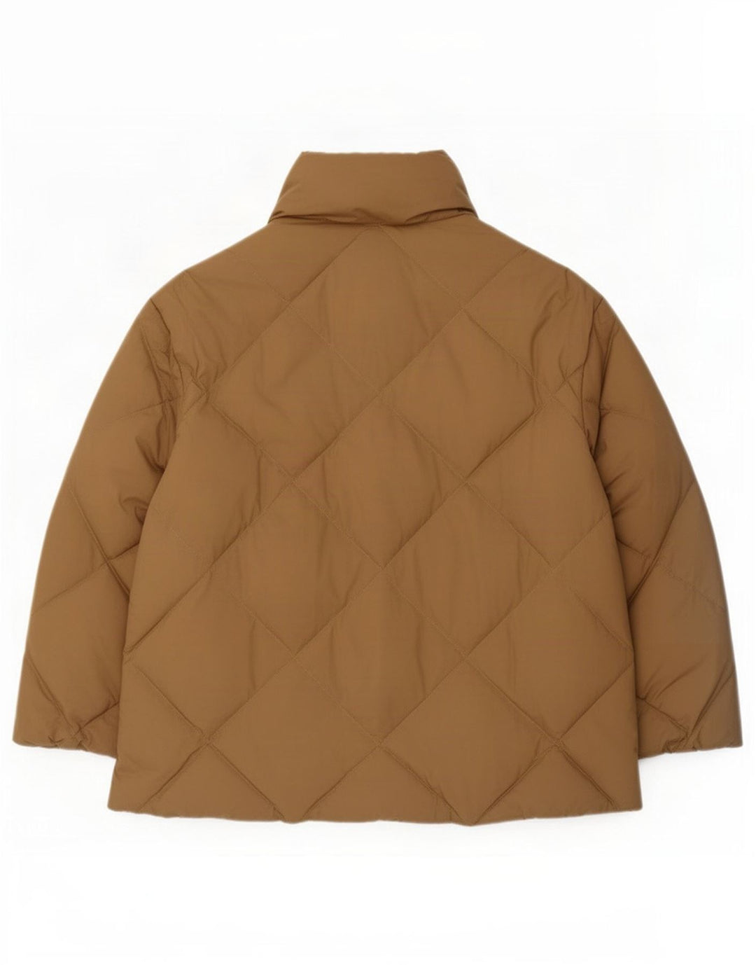 Giacca imbottita oversize da donna Marks & Spencer UK 16 grande poliestere marrone