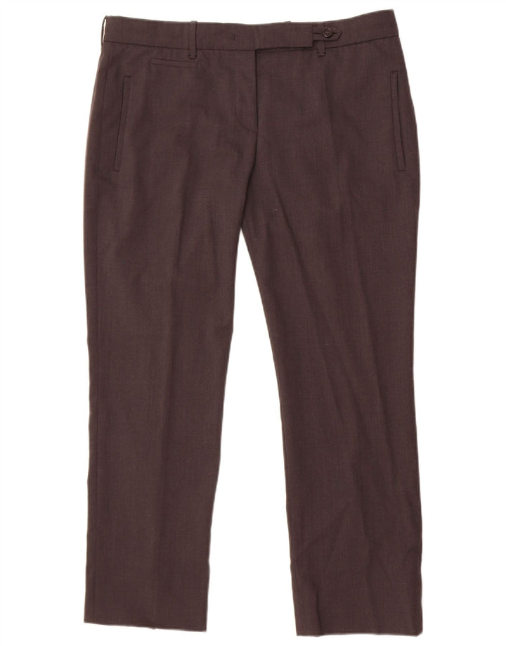 Pantaloni da abito dritti da donna Prada IT 44 medi W34 L26 Grigio