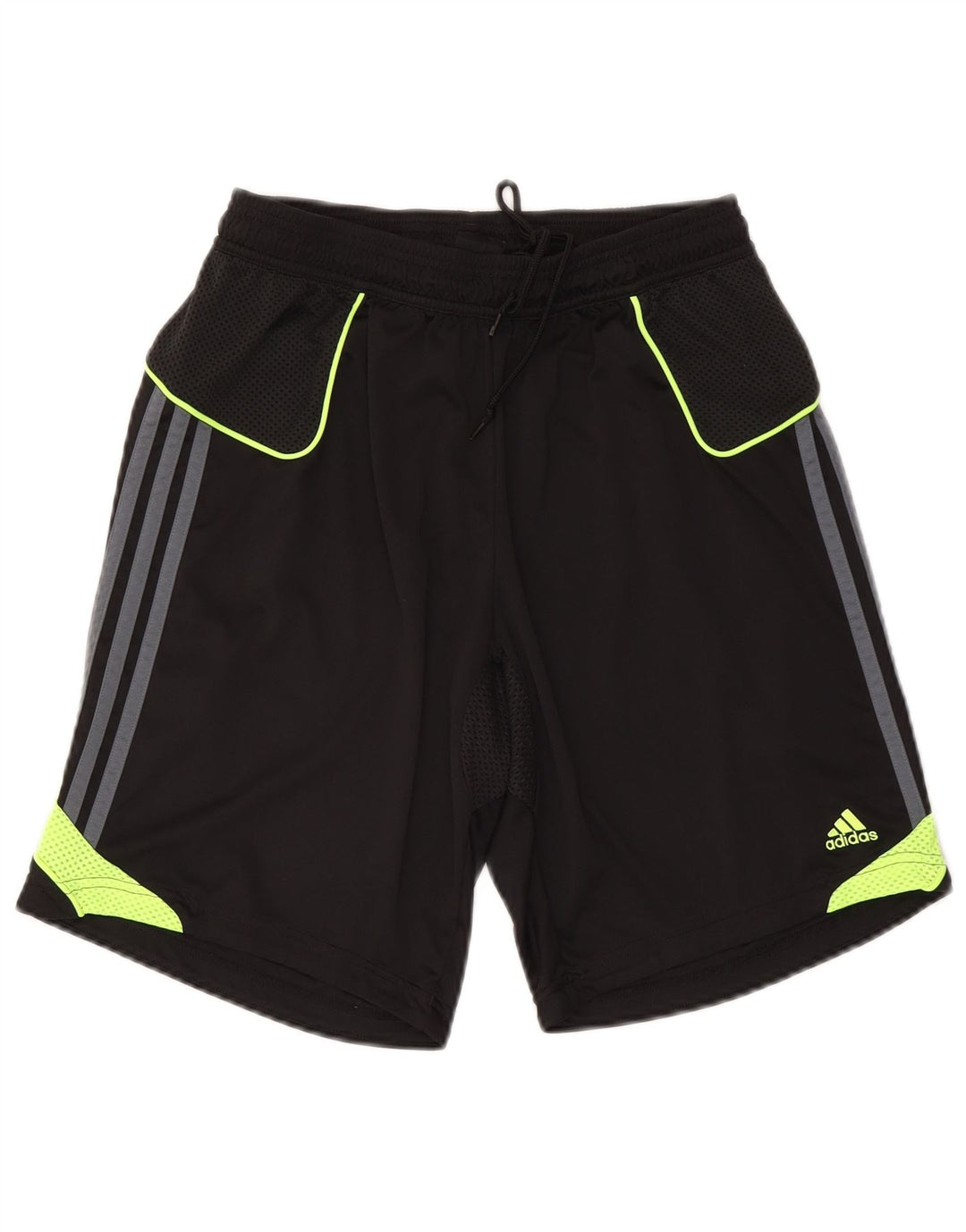 Pantaloncini sportivi Adidas Climacool da uomo grandi in poliestere color block nero