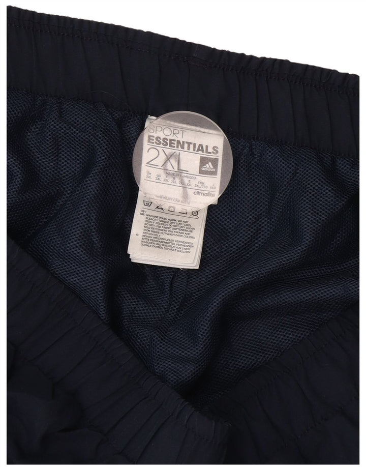 Pantaloncini sportivi Adidas Climalite da uomo 2XL poliestere blu navy
