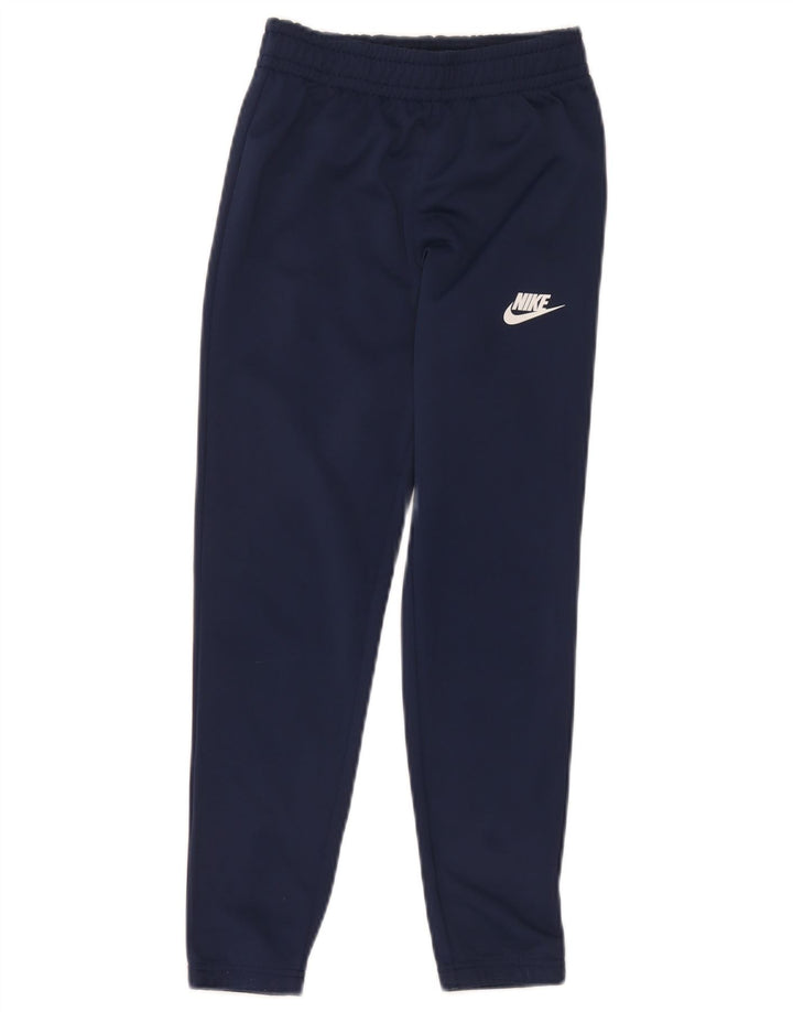 Pantaloni della tuta da ragazzo Nike 8-9 anni Small Blu Navy Poliestere