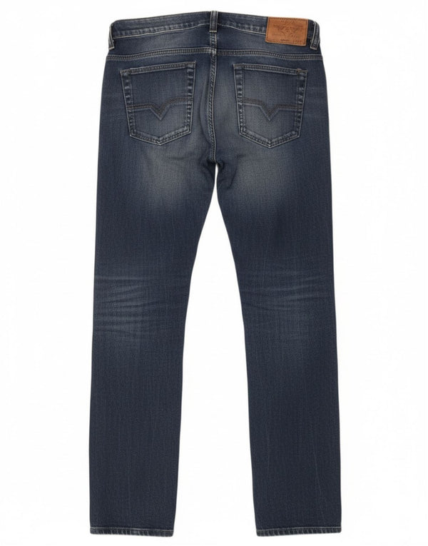 Jeans dritti slim regolari da uomo Diesel Safado W31 L32 cotone blu