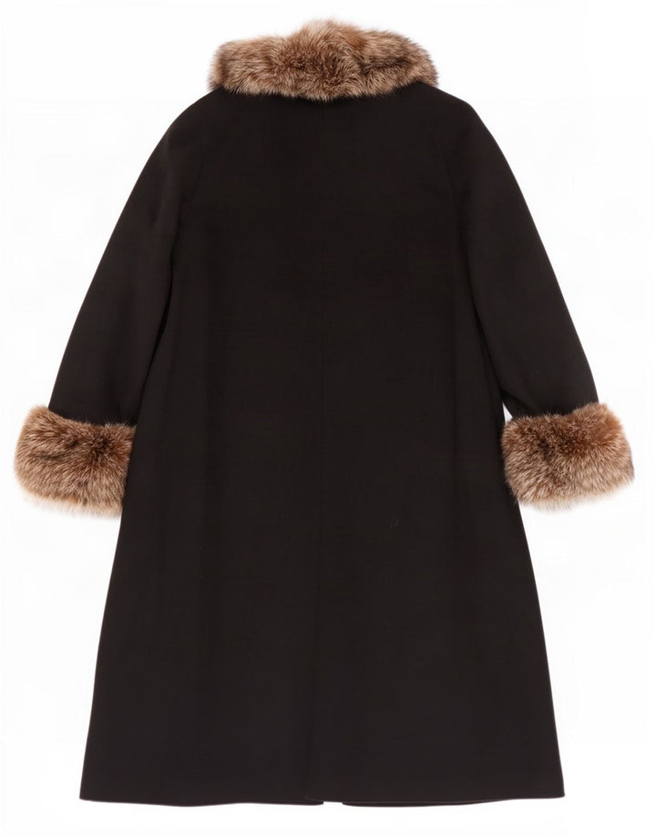 Cappotto oversize da donna Steinbock UK 16 grande lana vergine nera