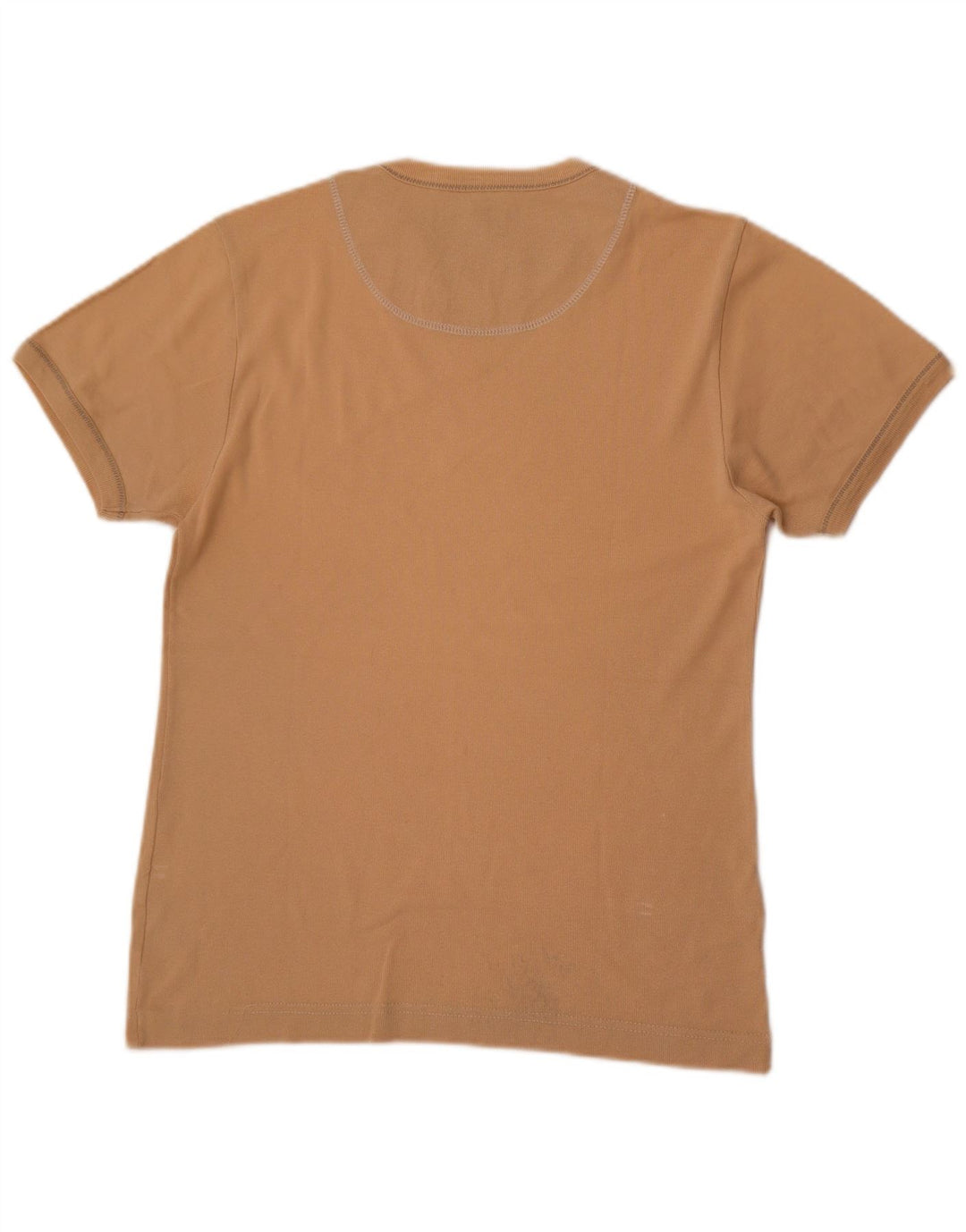 Maglietta da donna Lee Top UK 14 grande in cotone beige